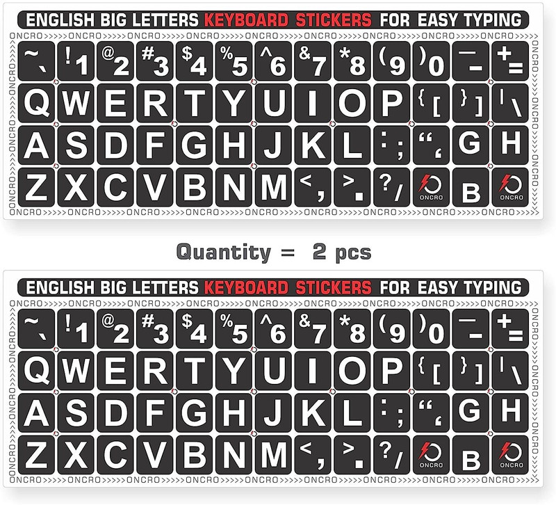 ONCRO Language Typing font Punjabi English keyboard sticker for laptop alphabets Keyboard Sticker Laptop Skin Compatible for 15 inch(Theme: Signs & Symbols)