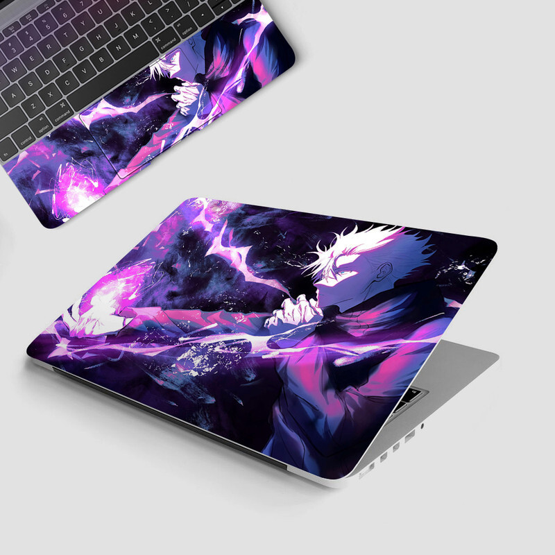Yuckquee Gojo Satoru JJK Laptop Skin fits 14.1, 14.4, 15.1, 15.6 Inches Laptop. A-33 Vinyl Reusable Laptop Skin Compatible for 15.6 inch(Theme: NA)