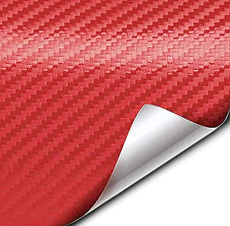 EliteAuto Premium Carbon fibre Red multipurpose Vinyl Wrap Sheet Roll Film for laptops/mobiles/household/customisations "30x50cm" Roll vinyl sheet Reusable Laptop Skin Compatible for 24 inch(Theme: NA)