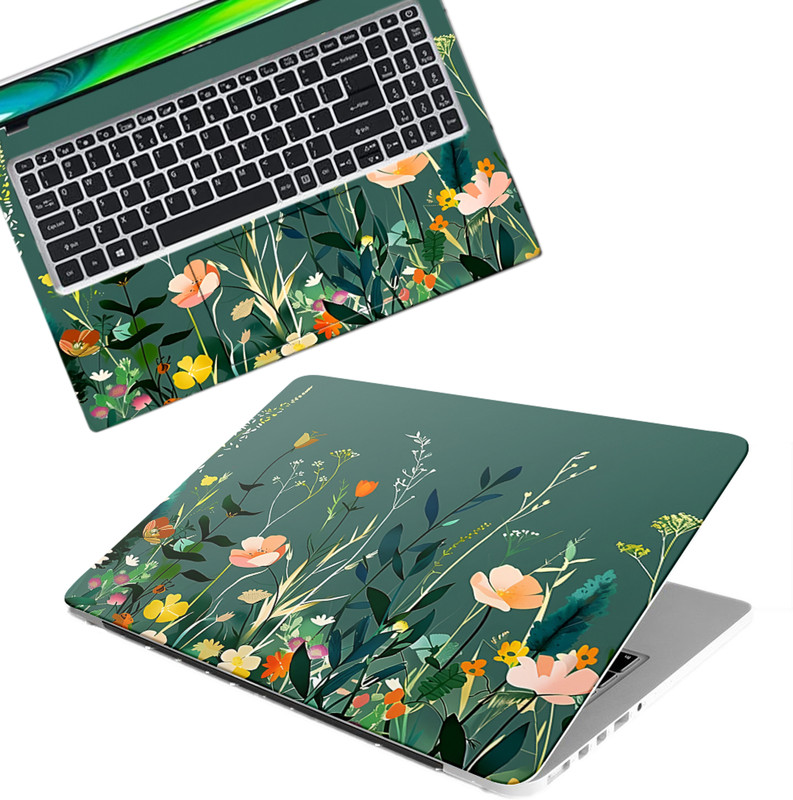 Inkykart DSGN 209 Full Body Laptop Skin Bubble-Free| Laminated| Removable| HD Quality vinyl Laptop Skin Compatible for 15.6 inch(Theme: Illustrations)