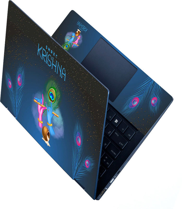 STICKER PRO Full Panel Laptop Skin For 15.6 inch Laptop - Krishna Radha Hands Stretched Vinyl Laptop Skin Compatible for 15 inch(Theme: Graffiti)