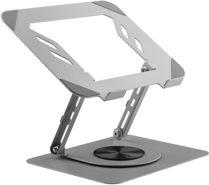 drag ton Foldable Laptop Stand | Portable & Adjustable Laptop Holder with Anti-Slip Base Adjustable Laptop Stand | Portable Laptop & Tablet Stand Supports Upto 17inchs Aluminium Desk Stand Rotatable Laptop Stand with Adjustable Height Compatible with Universal Laptops(Silver)