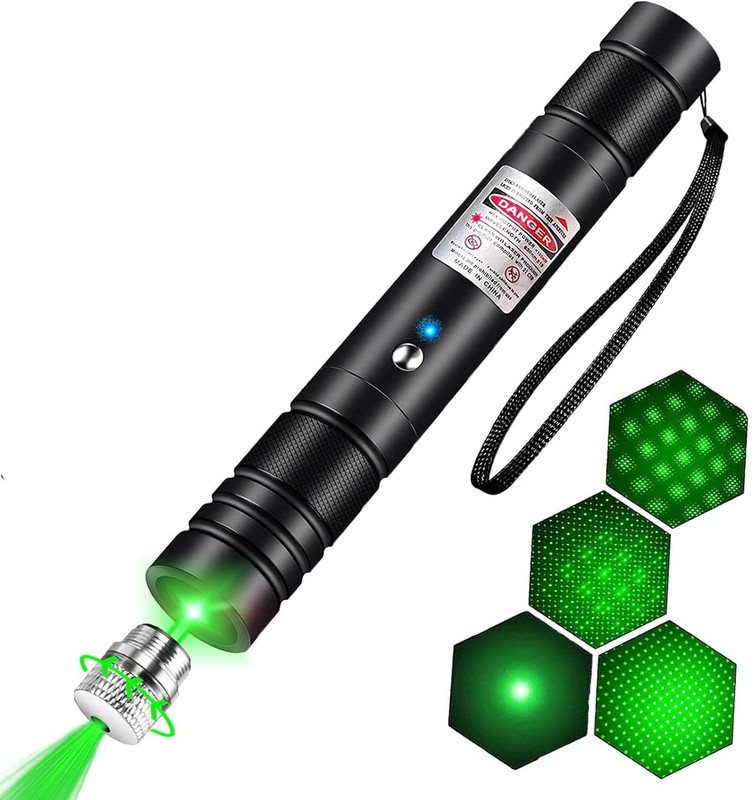 JINDAAL International Multipurpose Green Laser Light Pointer | Long-Range Beam Lazer Lights Pen(650 nm, Green)