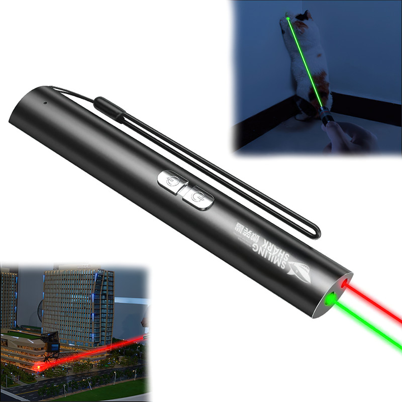 TAUDI 2 in 1 Laser Torch Powerful Green and Red Pointer Pen High Power Super Bright(450 nm, Red, Green)