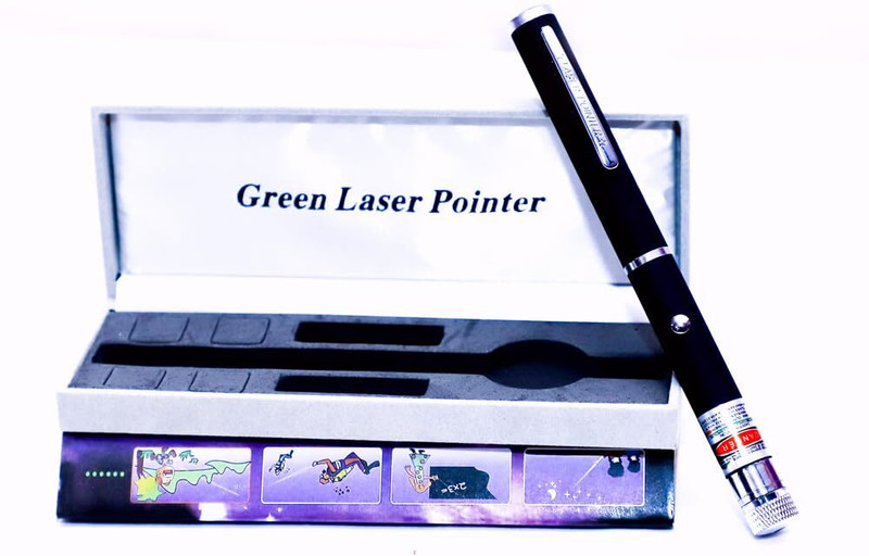 Kmc kidoz Hand-held 532nm Green Light Laser Pointer Pen(532 nm, Green)