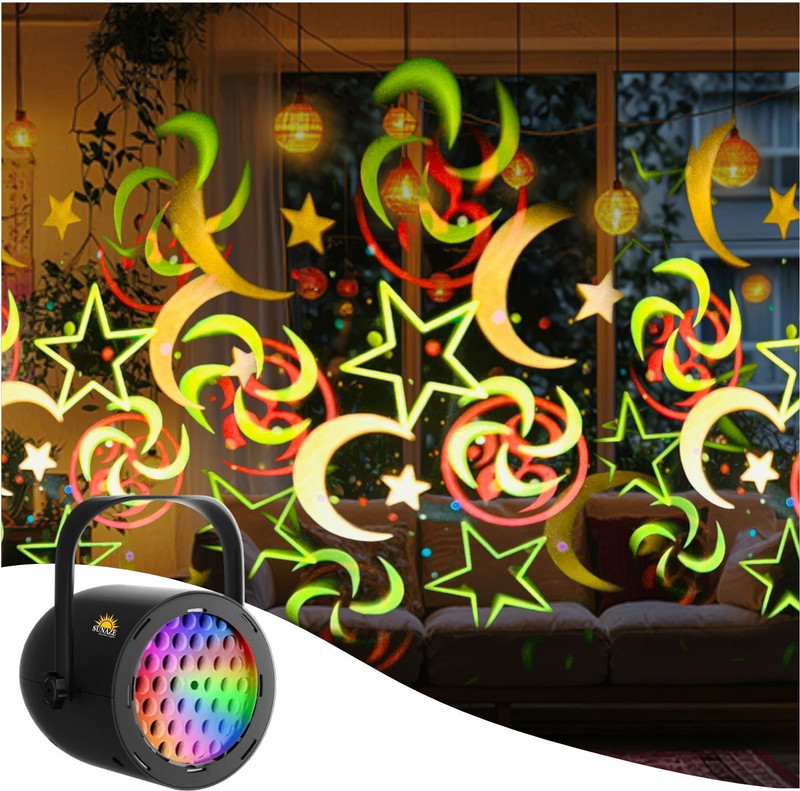 Sunaze Diwali Festive Lighting | Outdoor LED Laser Projector Waterproof Design(50 nm, Multicolor)