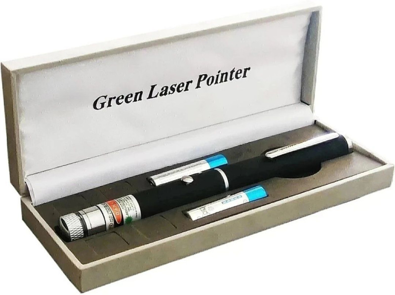 Mira Farmcraft Green Multipurpose Laser Light Disco Pointer Pen Lazer Beam Adjustable Antena(320 nm, Green)