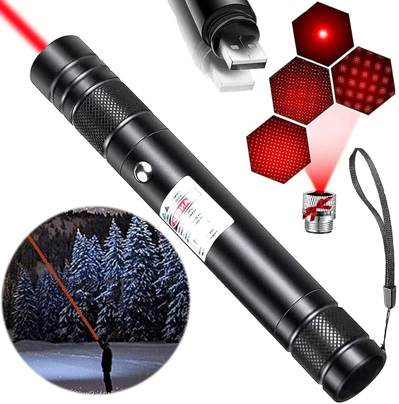 HANNEA Laser Light USB Rechargeable Red Laser Pointer, 2000 Metres Laser(650 nm, Laser Light USB Rechargeable Red Laser Pointer, 2000 Metres Laser)