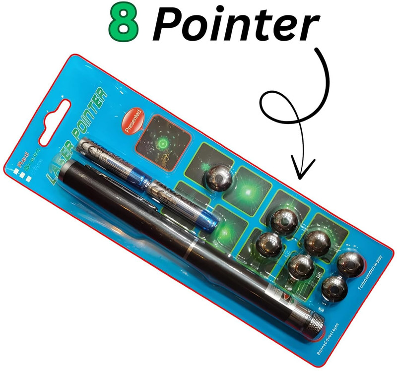 VED Green Laser Pointer Light (Blister) 7 Points(16 nm, Green)