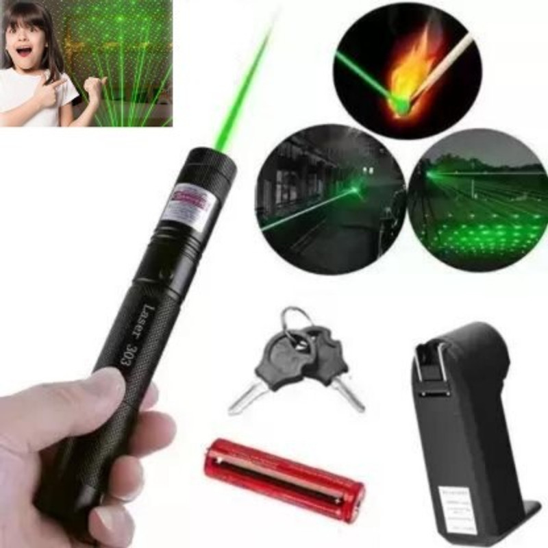 CAPIALPOINT Green Laser Light Powerful with Rechargeable Battery and Charger Laser Light(650 nm, Green)