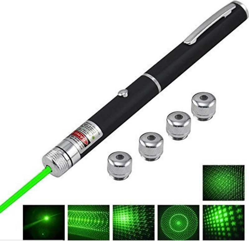 VMV FUZON Multipurpose Laser Light Disco Pointer Pen Lazer Beam with Adjustable Antena V8(600 nm, Green)