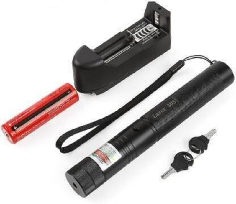 Jakha LED Super Powered Laser Light Pointer(532 nm, Black, Green)