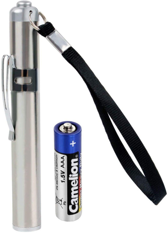 Reliefto Powerful Torch Pen for Doctors,Physicians|Light Weight High Brightness Torch Pen(532 nm, SILVER, LED, Metal)
