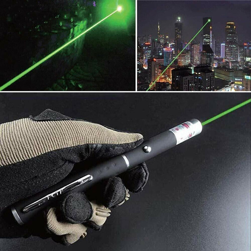 VikriDa Laser Light Disco Pointer Pen Beam with Adjustable Antena Cap(100 nm, GREEN)