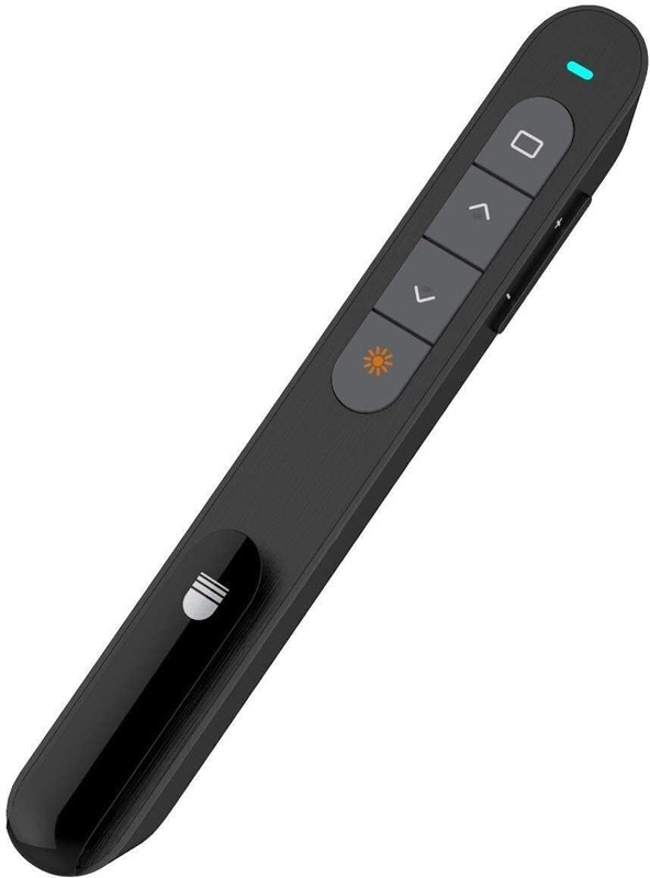 OG X NEXA WITH DEVICE Restar 2.4GHz Wireless Laser Presenter & USB Slide Changer with Clip(650 nm, Red)