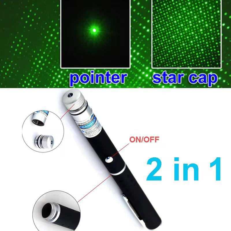 Pravyon High-Power Laser Pointer Pen for Presentations, Pet Training | With Batteries(532 nm, Green)