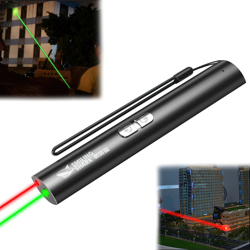 Wiska 2 in 1 Laser Light Powerful Red and Green Pointer Pen High Power Super Bright(450 nm, Red, Green)