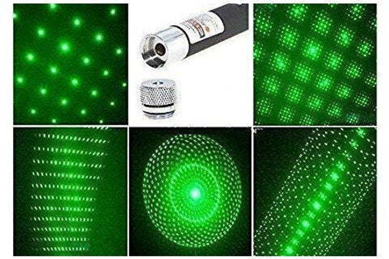 TECHEL Laser Pointer Pen with Light (Green) tyu5(650 nm, BLACK)