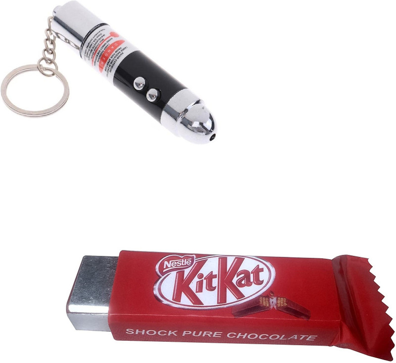 Orelius Fire Kitkat Shok Prank And Laser Pointer Shoking Magic Trick for Kids(50 nm, Red, Black)