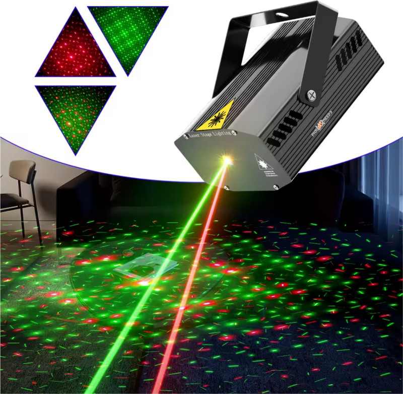 Pick Ur Needs LED Blinker For Party Disco Laser 12 Mode Combination Light Sound Activated LED(50 nm, Disco Light)