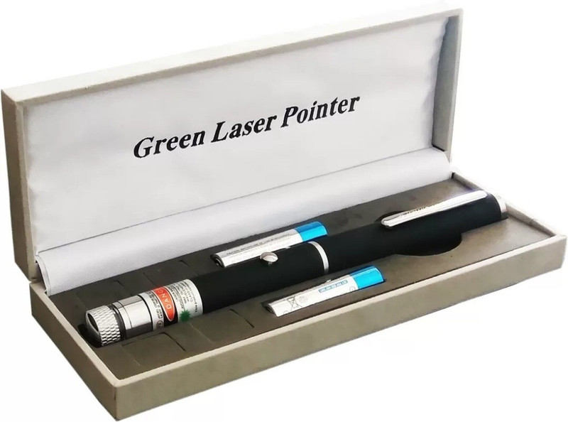Jazox Laser Light Green Adjustable Strong Laser Pen for Teaching Outdoor & Astronomy(2 nm, Green)