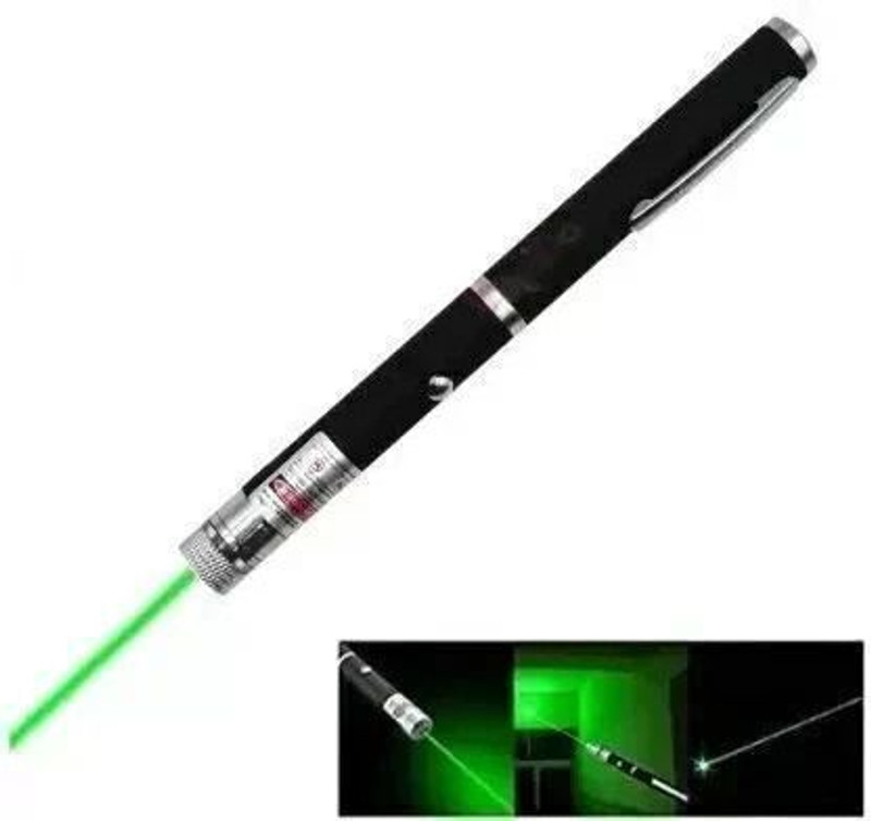 NextTech Premium Laser Light Pointer With Different Modes, Rechargeable, Charger Inside(900 nm, Green)