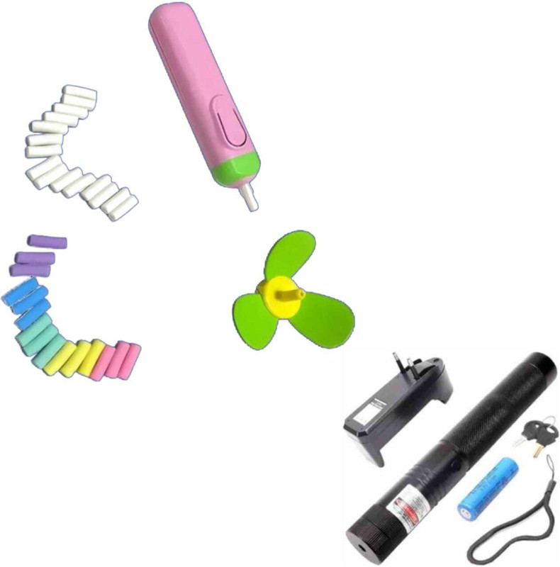 Premio Coppex Rechargeable 500mW Green Laser Pointer + (Free Electric Eraser)(500 nm, Green)