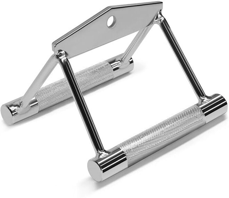 elebunny Seated Row Handle – Heavy-Duty Double D Row Handle for Cable Machine Lat Pulldown(1 kg)
