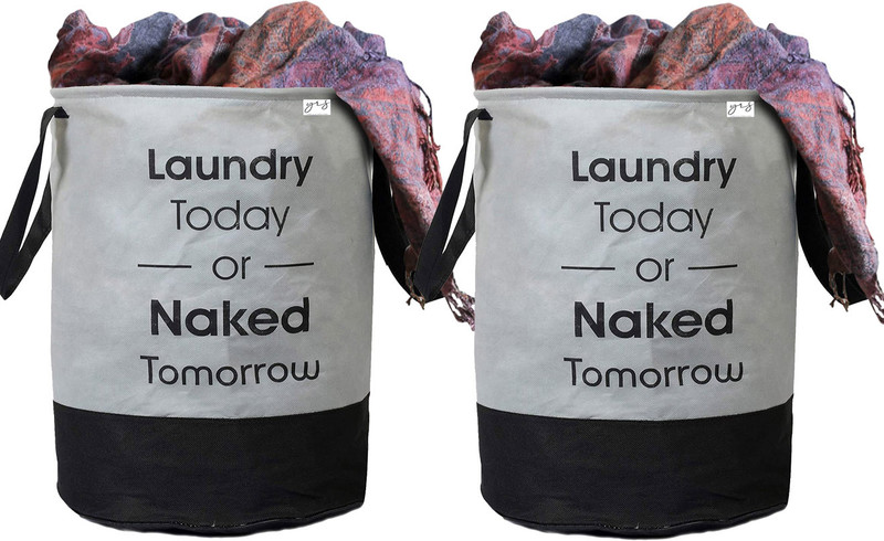YRS Crafts 45 L Grey, Grey Laundry Bag(Non Woven)