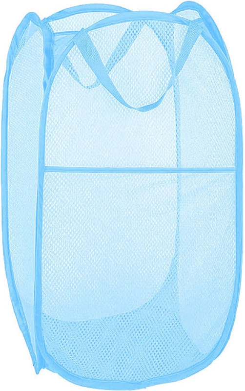 mik 70 L Blue Laundry Basket(Nylon)