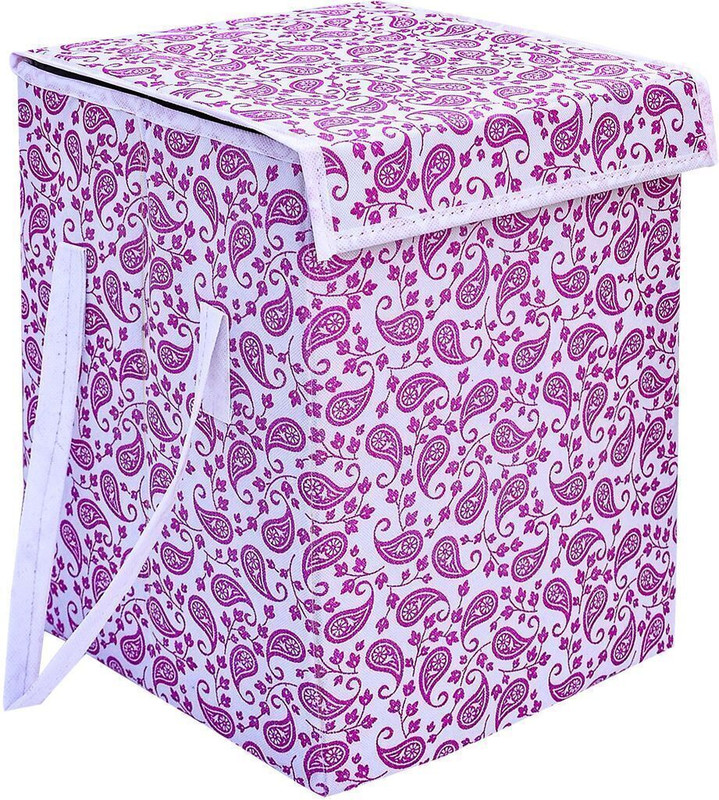 Tiarakrafts 40 L Pink Laundry Basket(Non Woven)