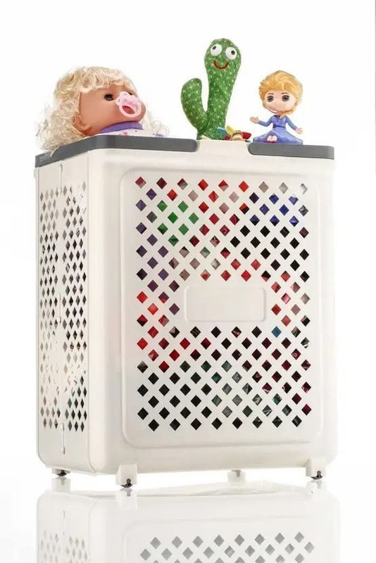 JAYCI MART 25 L White Laundry Basket(Plastic)