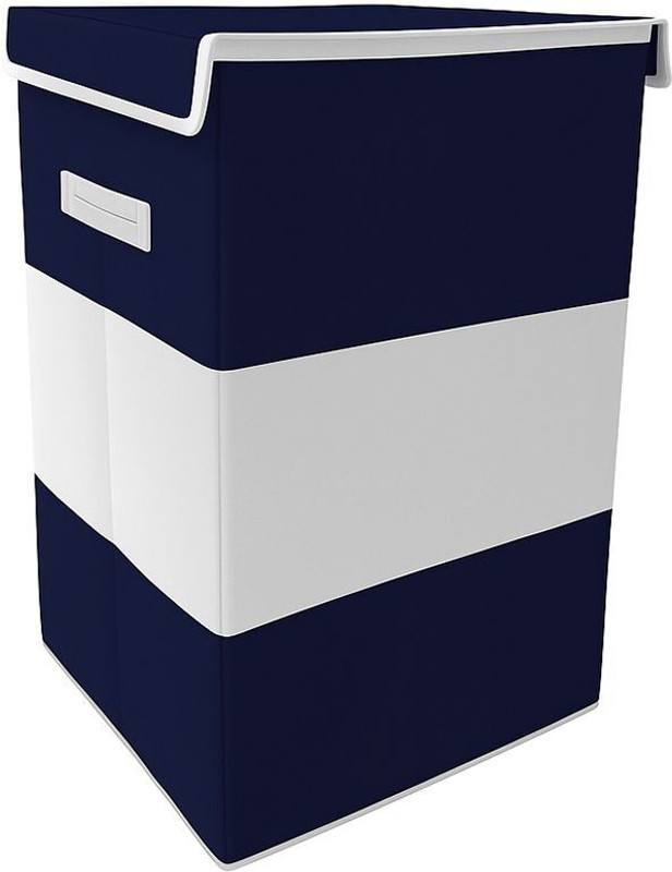 THAILIWALE 75 L Grey, Blue Laundry Basket(Non-Woven)