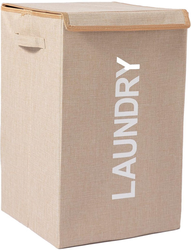 CUTBAZZ 75 L Beige Laundry Basket(Non-Woven)