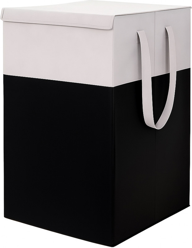 GadgetGalaxyIN 68 L Grey, Black Laundry Basket(Non Woven)