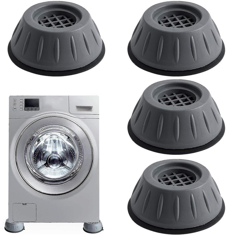RuHaNest Anti Vibration Pads – 4 Pcs for Washing Machine & Appliances Laundry Trolley(Grey)