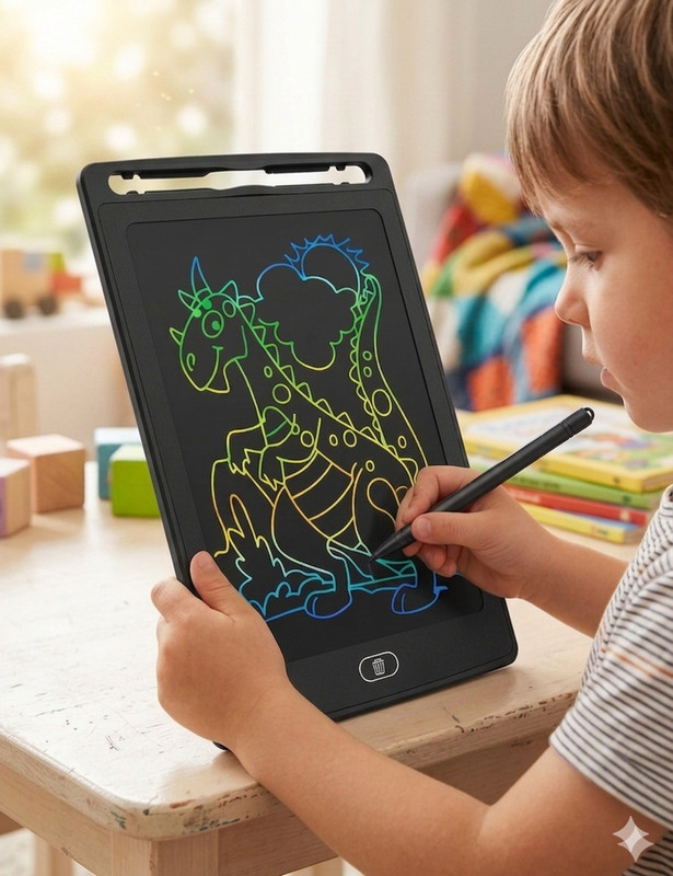 Vicorp 12 inch LCD Writing Tablet Drawing Pad Educational Gifts for Girls & Boy(Black, Blue)