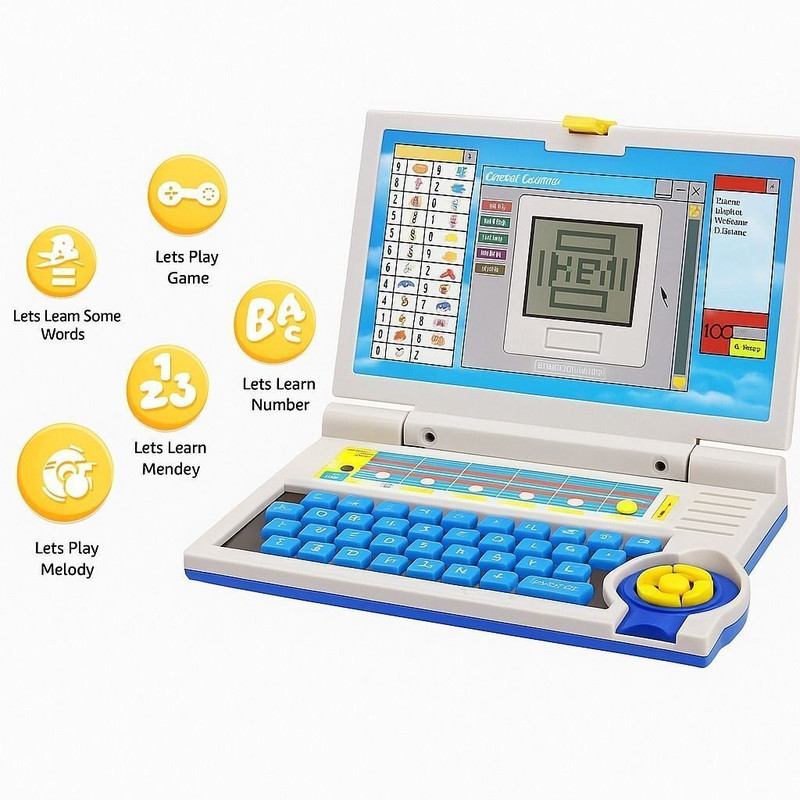 Kidzkollection Toy Laptop\Computer For Kids Education And Fun Activity Learning(Multicolor)
