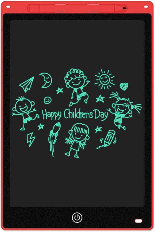 GoodsNet 12 Inch LCD E-Writer Electronic Writing Board (Paperless Memo Digital Tablet)(Red)