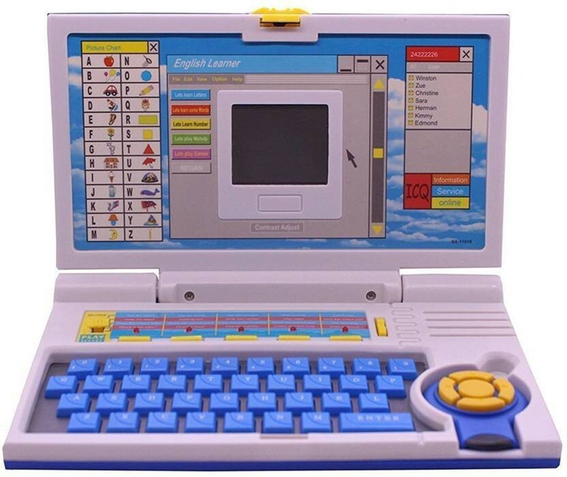 kinegic English Learner Laptop for Kids Educational Notebook Computer for Kids(Multicolor)