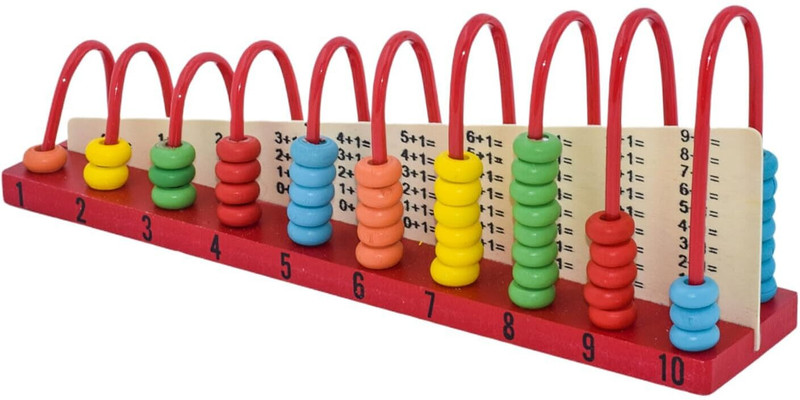 gugan toys Wooden Calculation Shelf Abacus Maths Learning Educational Kit Toy for Kids 3+(Multicolor)