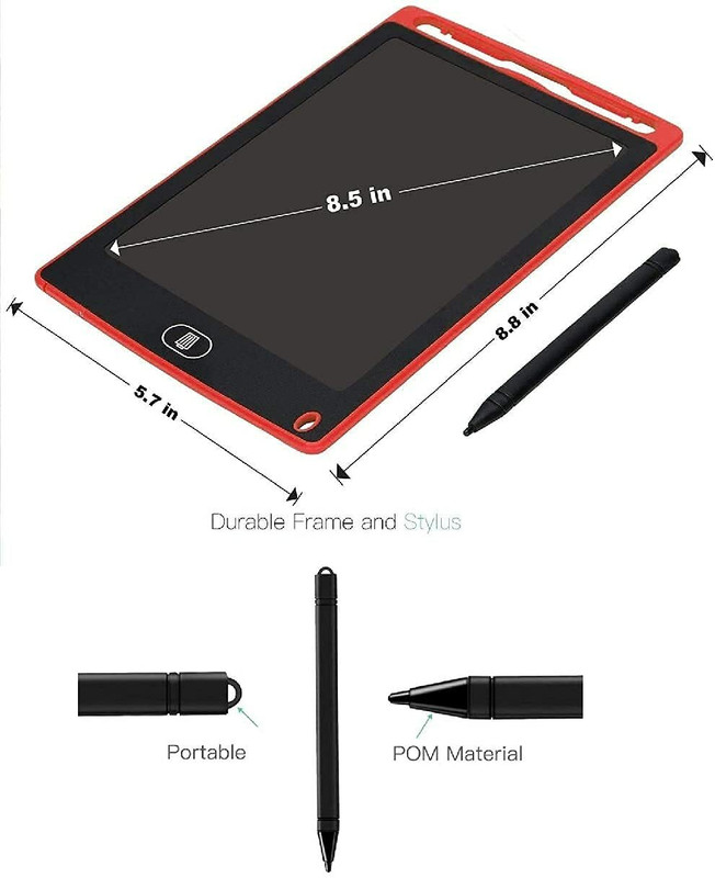 TINSUHG Writing Tablet 8.5 Inch Screen, LCD Writing pad, Writing Tablet Combo Set(Multicolor)