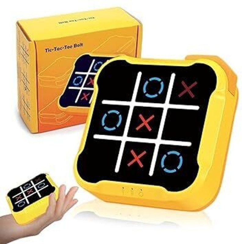 SSE Toy 4-in-1 Electronic Tic Tac Toe Toy, Rechargeable, Educational Board Games Puzzle(Multicolor)