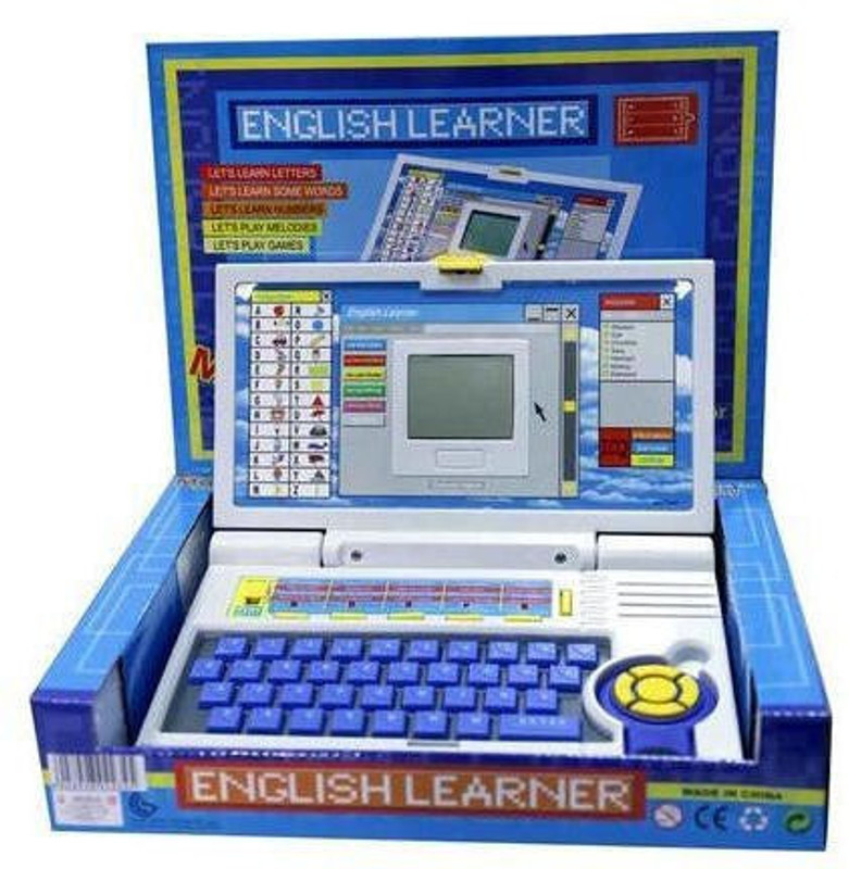 NAMANSHU TEX English Learner Educational Notebook / Laptop Toys For Kids(Blue)