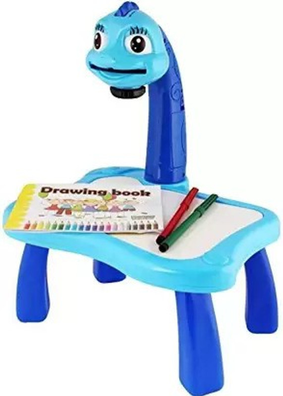 NIYAMAT Toy Fun Learning Desk Set,Multi-Function Kids(Blue)