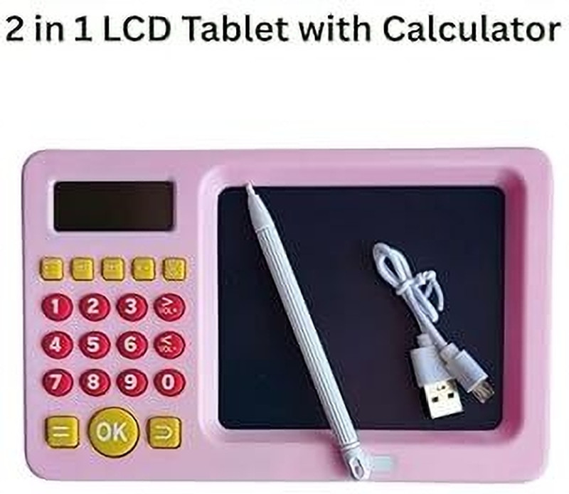 SEAHAVEN Rechargeable Early Education Learning 2 in-1 Math Calculator Tablet Toy For Kids(Multicolor)