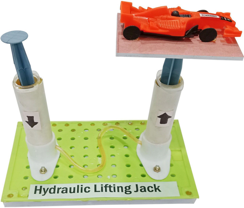 MELODY's Hydraulic Lifting Jack Physics Science Working Project. Activity Game.(Multicolor)