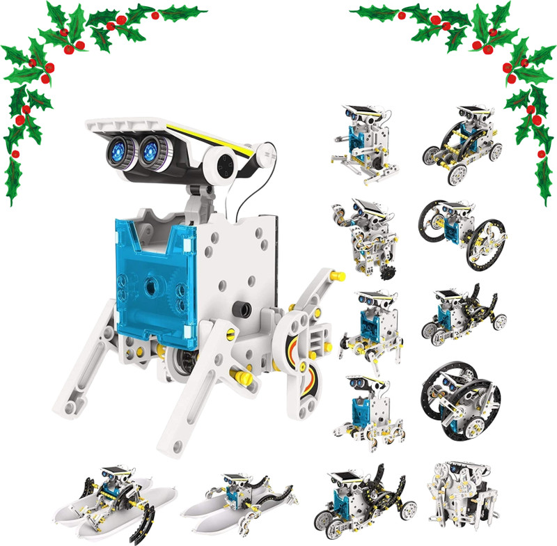 Zuuluzrs Solar Educational Solar Energy Robot Kit Toys(Multicolor)