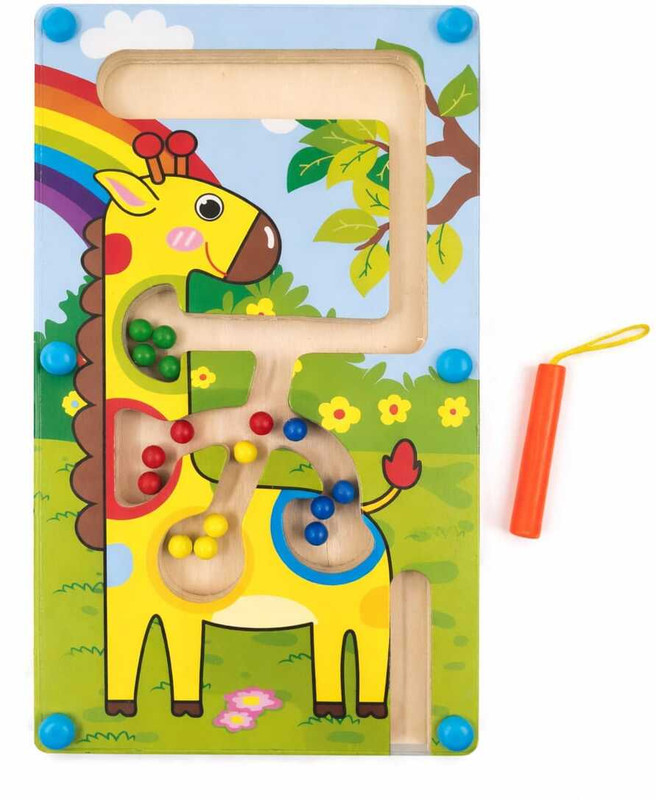 VSLenterprises Wooden magnetic maze Educational toy(Multicolor)