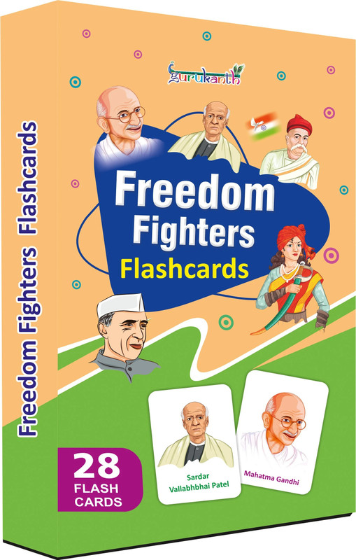 gurukanth Freedom Fighers Flashcards for Kids(Multicolor)